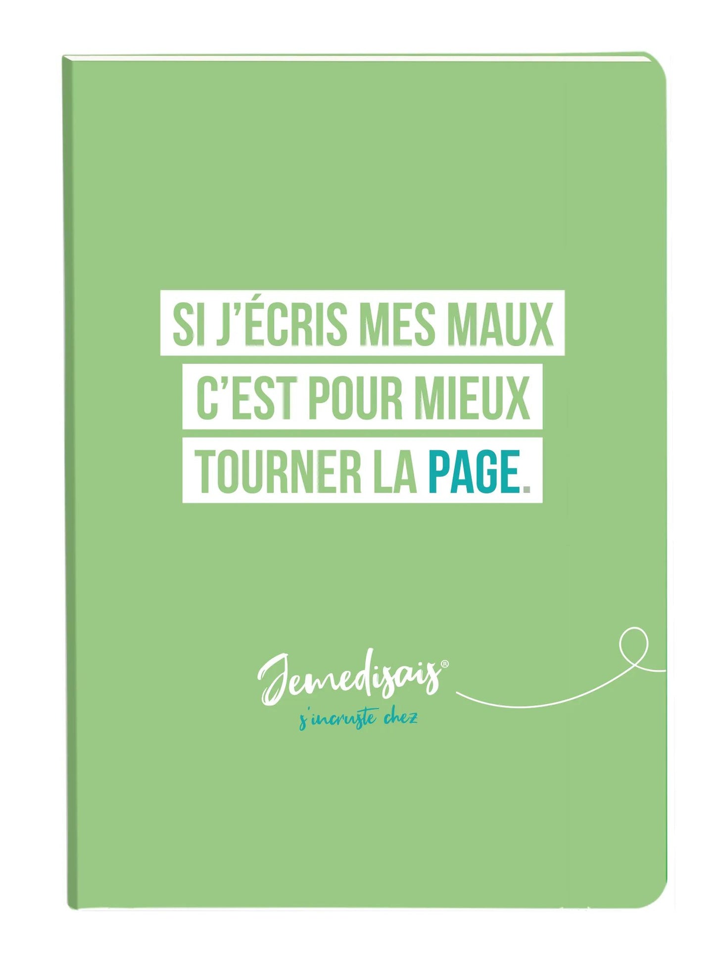 Jemedisais, Carnet broché A5 14,8x21 cm, 128 pages, ligné, assortis. - Multicolore (Lot x4)