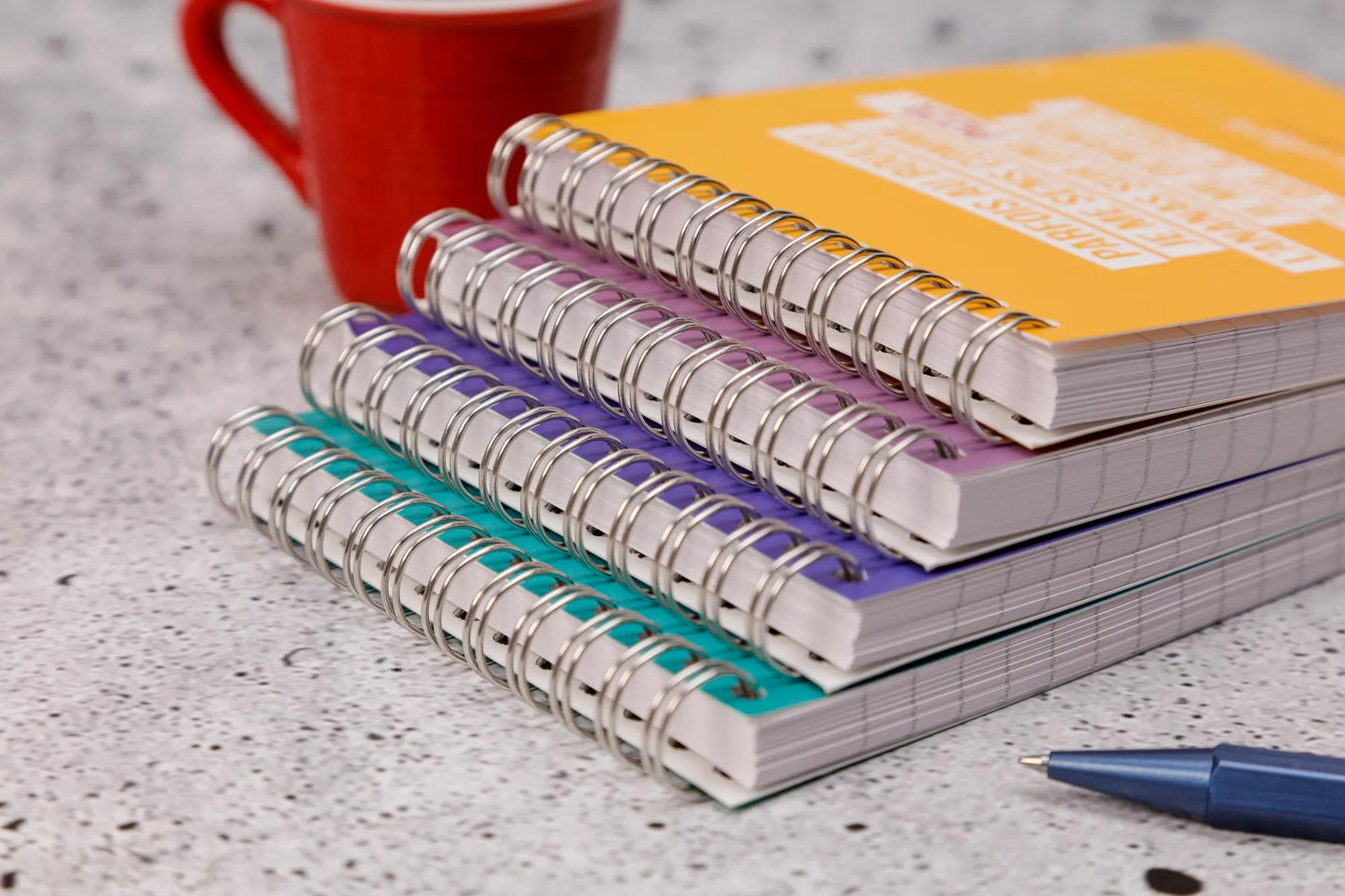 Jemédisais, Block intestazione integrale A6 10,5x14,8 cm, 160 pagine, foderato, corrispondente. - Multicolore (Pacchetto x8)