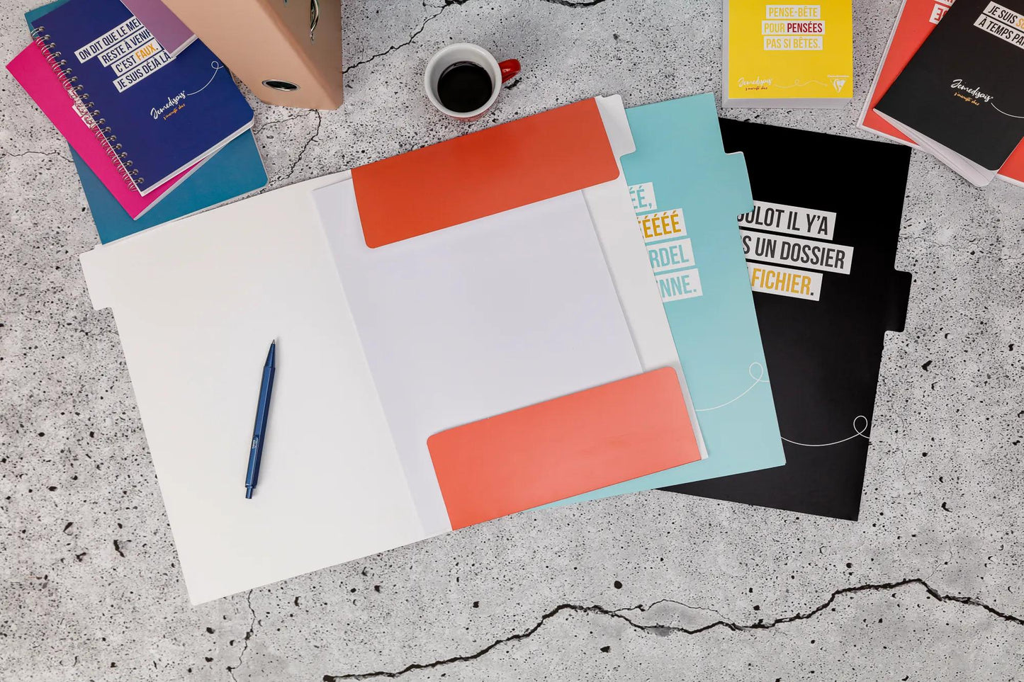 Jemedisais, Set von 3 Beuteln mit Laschen 22x31 cm, passend. - Mehrfarbig (Paket x5)