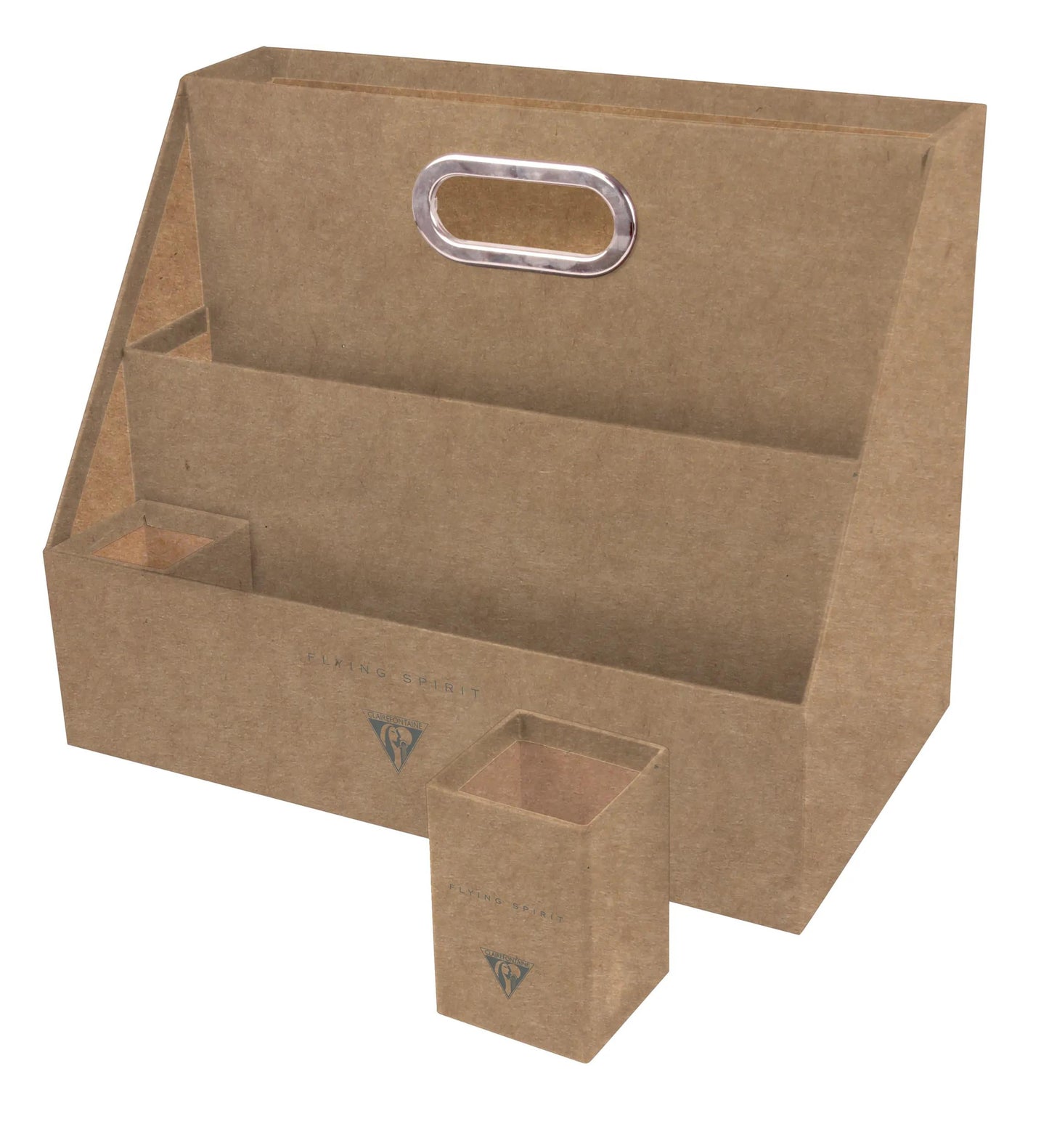 FLYING SPIRIT, Nomadic office organizer 35,5x20x28,5 cm - Brown Kraft (Pack x2)