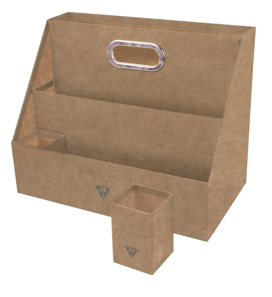 FLYING SPIRIT, Nomadic office organizer 35,5x20x28,5 cm - Brown Kraft (Pack x2)