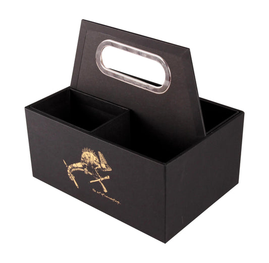 FLYING SPIRIT, Nomadic storage box 22x14x19 cm - Black (Pack x2)