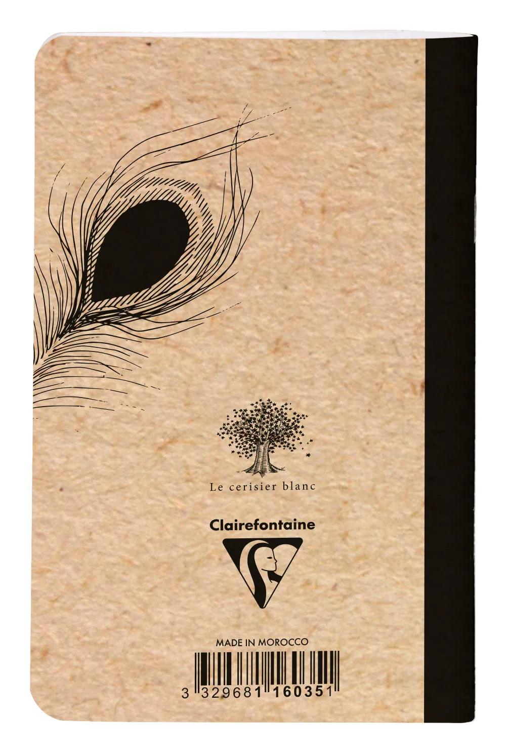 The white cherry, Sewn notebook thread 7.5x12 cm, 48 pages, plain, ass. (Pack x36)