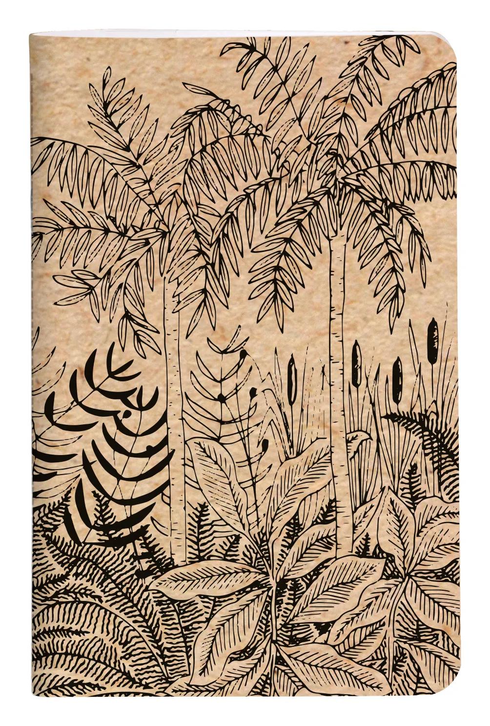 The white cherry, Sewn notebook thread 7.5x12 cm, 48 pages, plain, ass. (Pack x36)