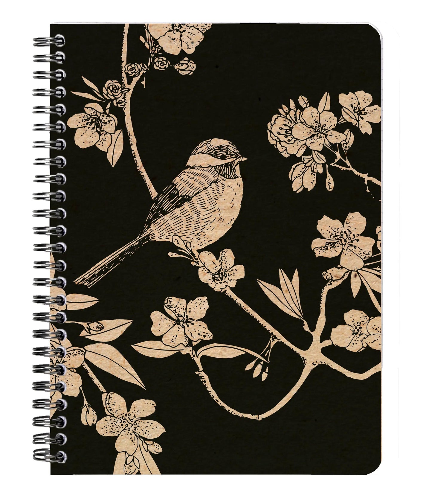 Le cerisier blanc, Carnet reliure intégrale A5 14,8x21 cm, 148 pages, ligné, ass. (Lot x4)