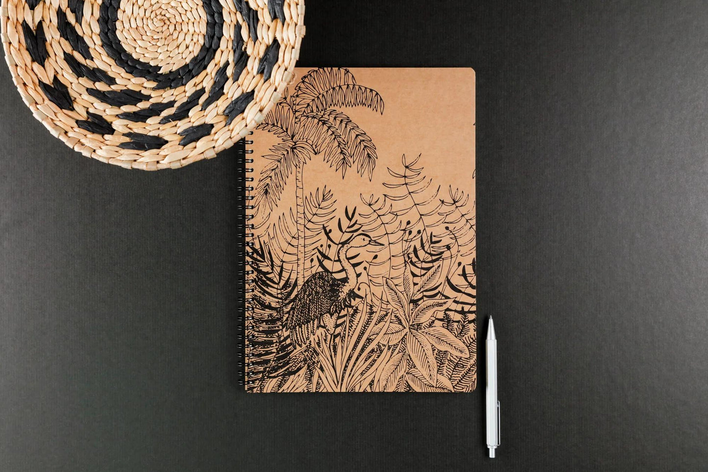 Le cerisier blanc, Cahier reliure intégrale A4 21x29,7 cm, 148 pages, ligné et marge, ass. (Lot x4)