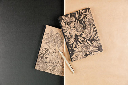 Der weiße Kirschbaum, Booklet flexible Prospekt A5 14,8x21 cm, 160 Seiten, gefüttert, zurückgezogen, Arsch. (4er-Pack)