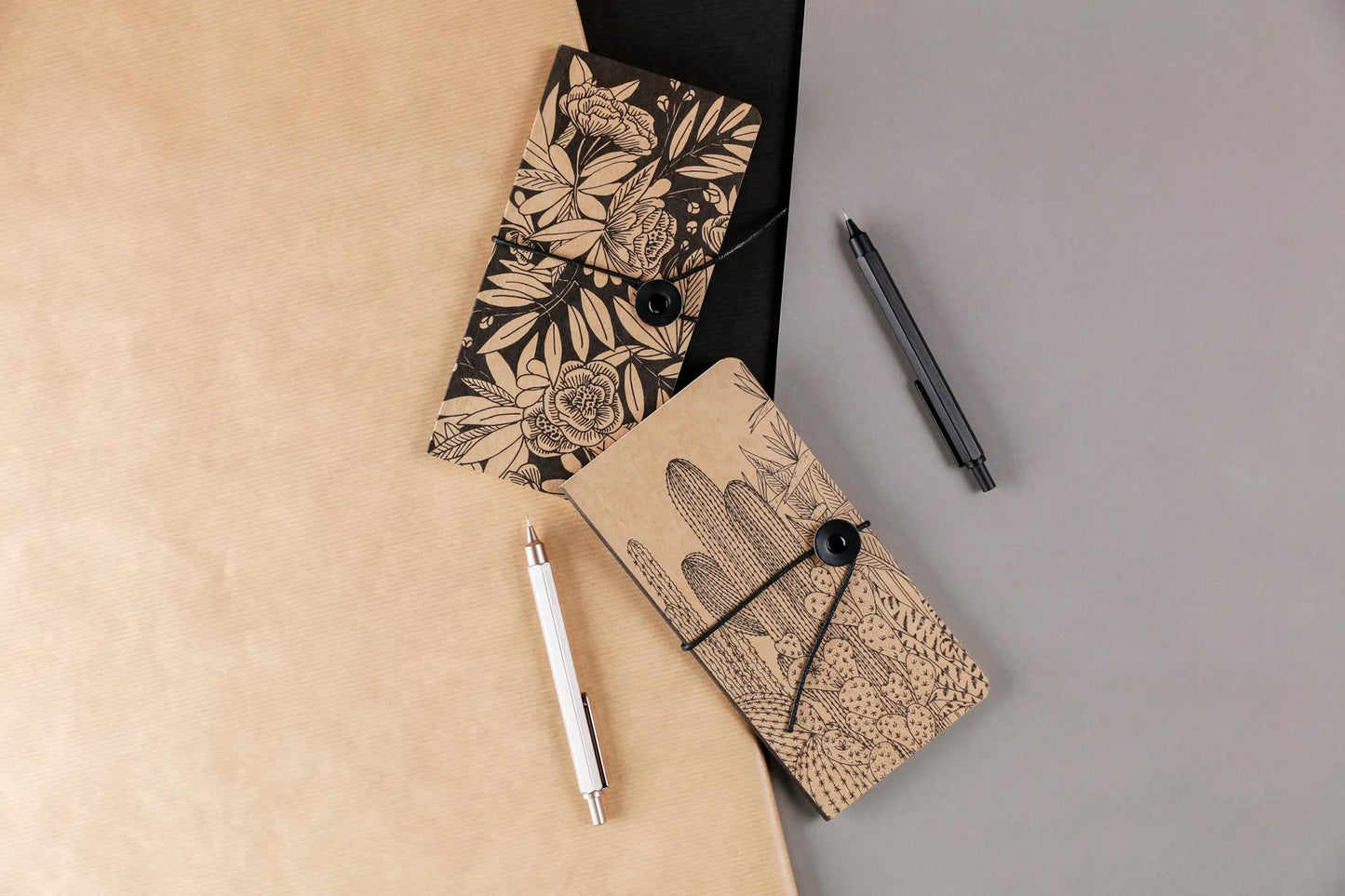 Le cerisier blanc, Carnet slim 9x18 cm, 80 pages, uni, ass. (Lot x4)