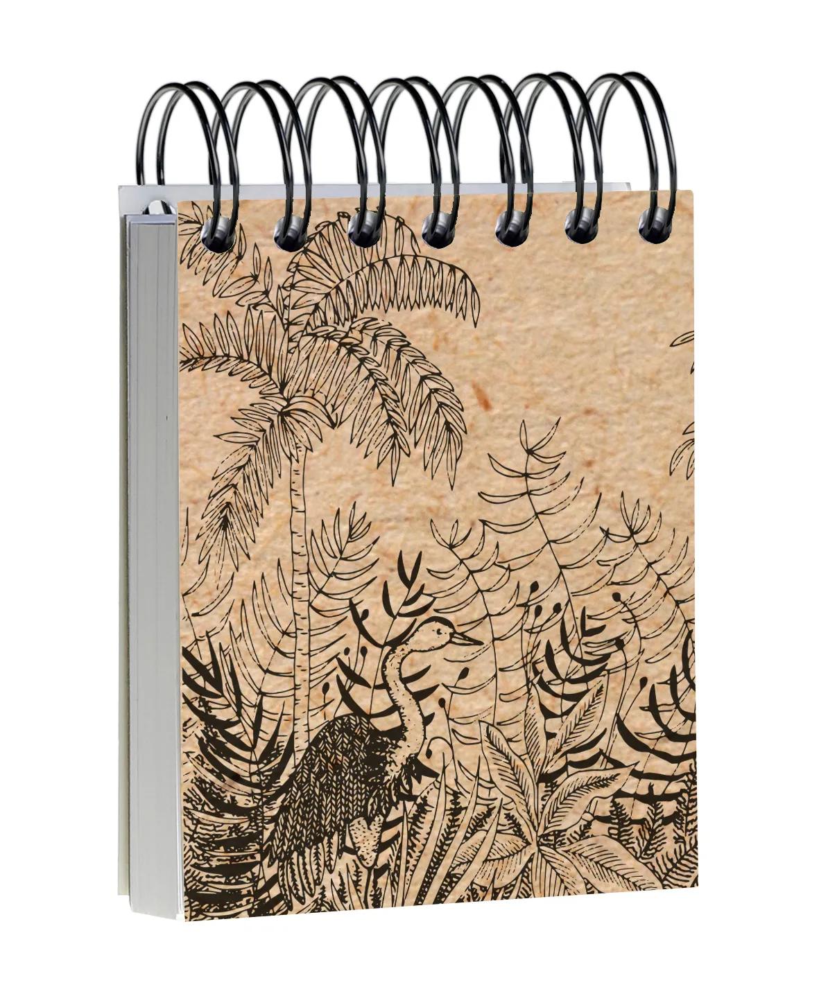 Die weiße Kirsche, Block integraler Binderkopf 9x11 cm, 160 Blätter, glatt, Arsch. (Paket x6)