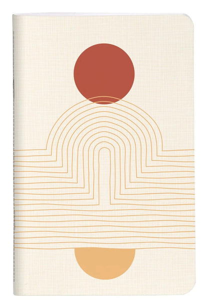 Terracotta, Sewn notebook thread 7.5x12 cm, 48 pages, plain, ass.