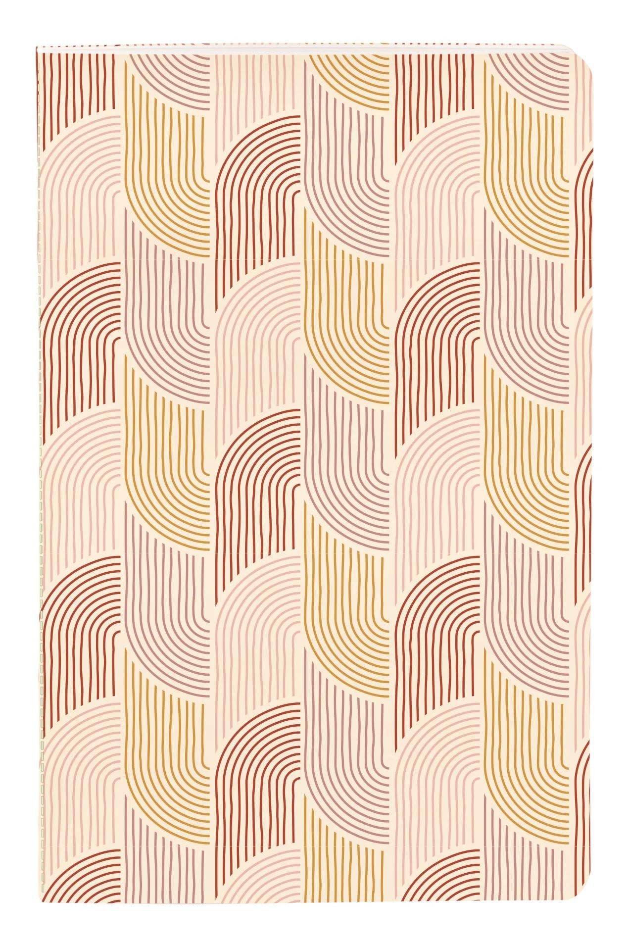 Terracotta, Carnet cousu fil 9x14 cm, 64 pages, ligné, ass. (Lot x8)