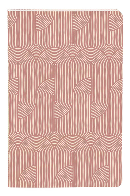 Terracotta, Sewn Book 9x14 cm, 64 Seiten, gefüttert, Arsch. (8er-Pack)