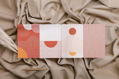 Terracotta, Sewn Book 11x17 cm, 64 Seiten, gefüttert, Arsch. (8er-Pack)