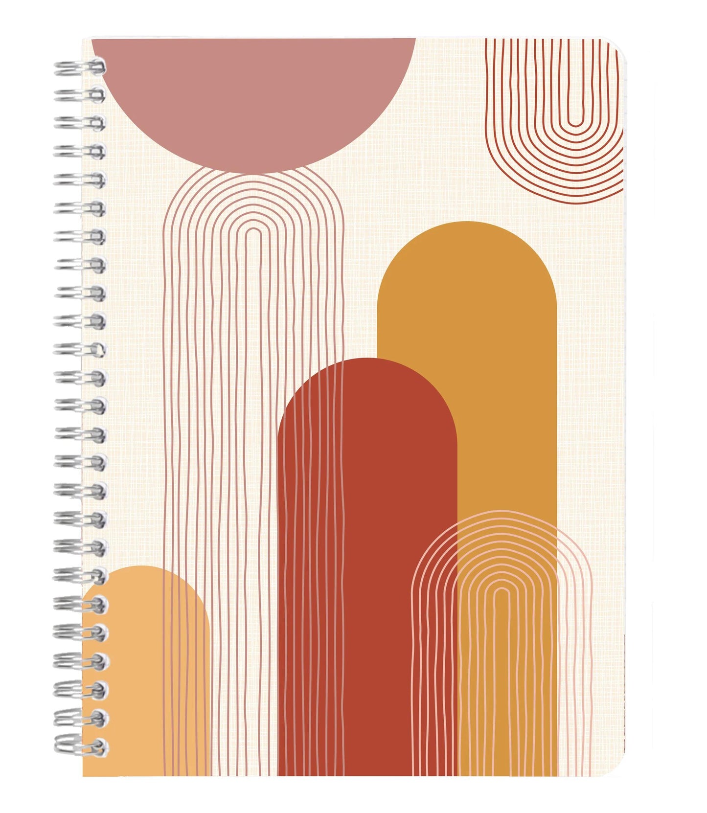 Terracotta, Carnet reliure intégrale A5 14,8x21 cm, 148 pages, ligné, ass. (Lot x4)