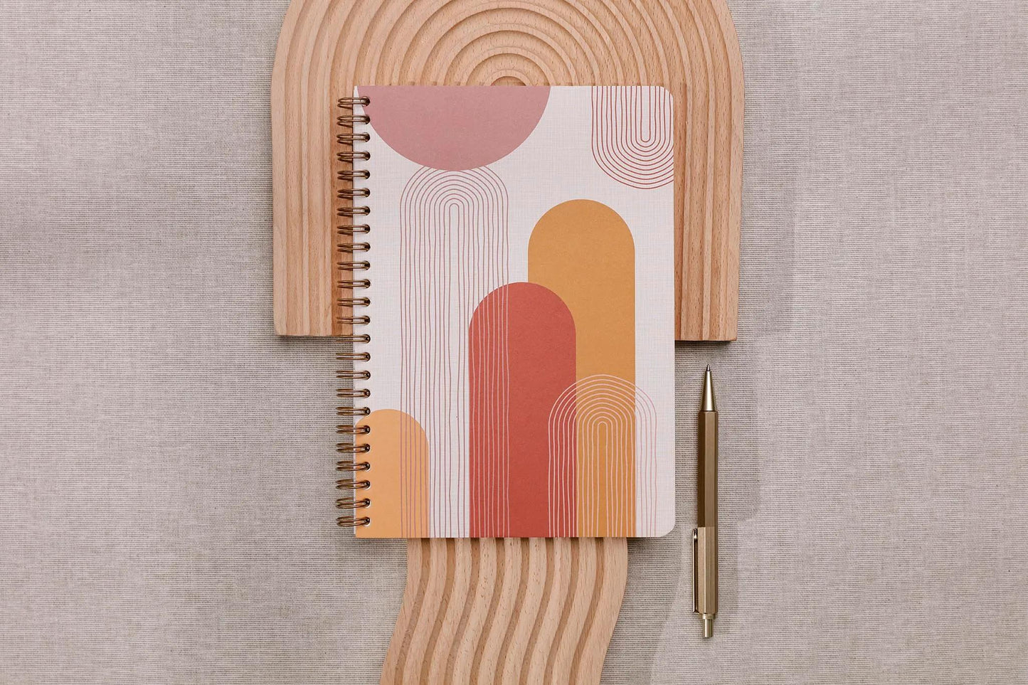 Terracotta, Carnet reliure intégrale A5 14,8x21 cm, 148 pages, ligné, ass. (Lot x4)