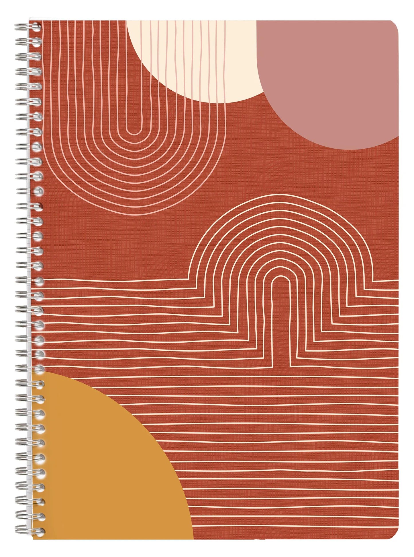 Terracotta, Complete binding book A4 21x29.7 cm, 148 pages, lineed and margin, ass. (Pack x4)