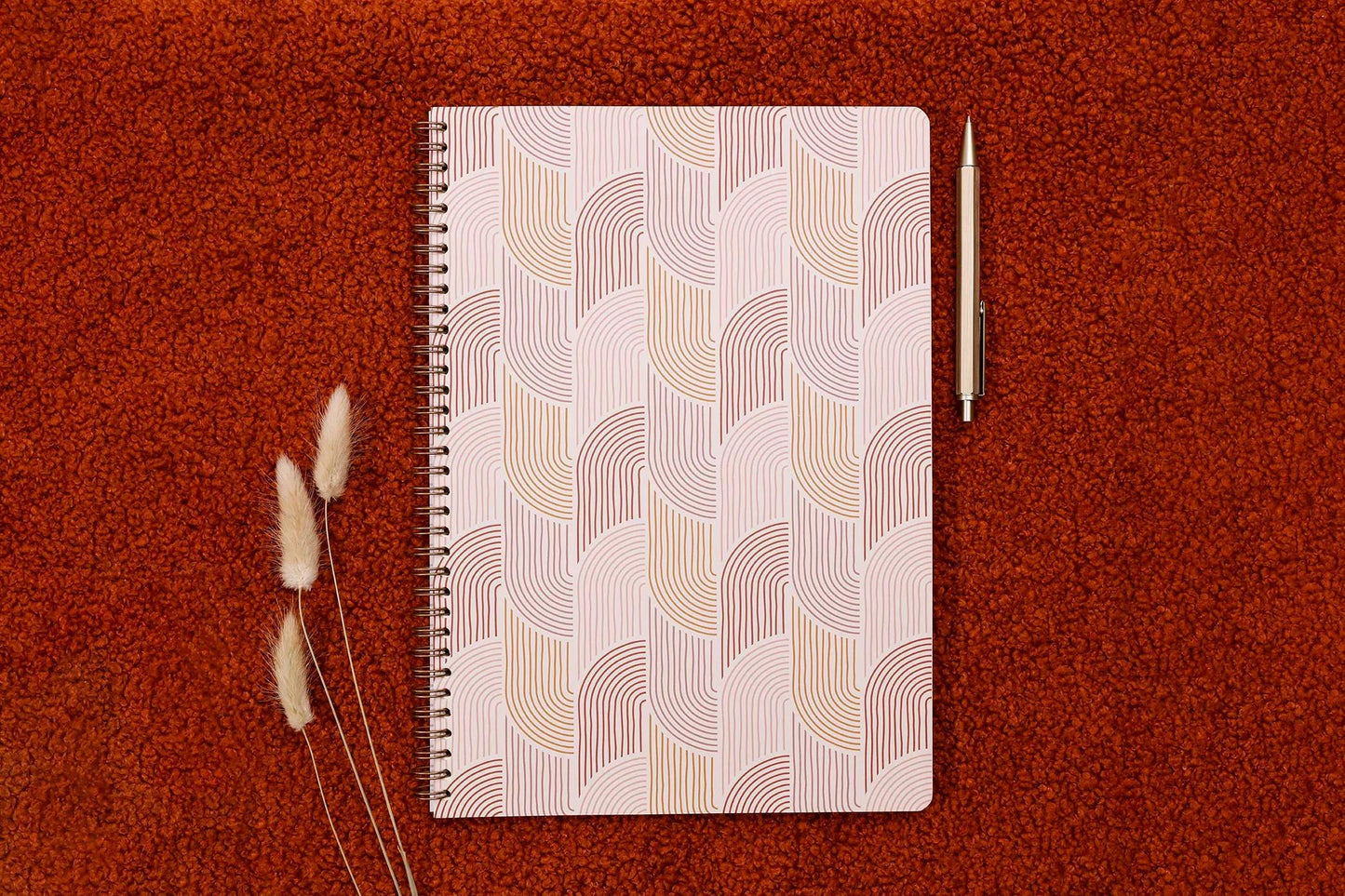 Terracotta, Complete binding book A4 21x29.7 cm, 148 pages, lineed and margin, ass. (Pack x4)