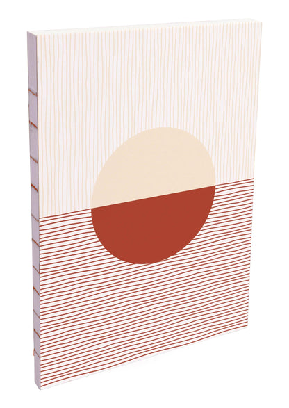 Terracotta, Booklet flexible brochure A6 10,5x14,8 cm, 144 pages, lineed, raw back, ass.