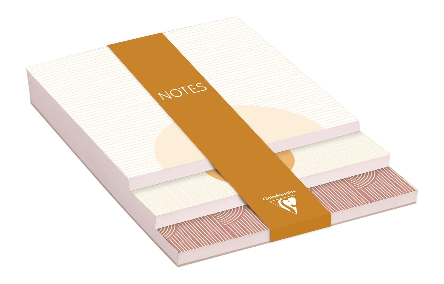 Terracotta, 3 blocchi di memo livello 10x14x0.8cm 90 fogli, 30 per formato (Pacchetto x4)