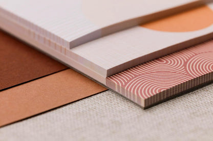 Terracotta, 3 Level Memo Block 10x14x0.8cm 90 Blatt, 30 nach Format (4er-Pack)