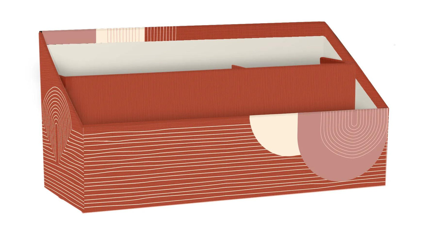 Terracotta, Briefhalter 25x10x14 cm (Paket x4)