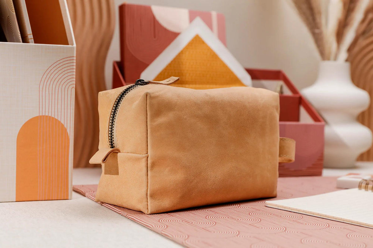 Terracotta, Multi-purpose leather case 18x11x7 cm (in bundle 2)