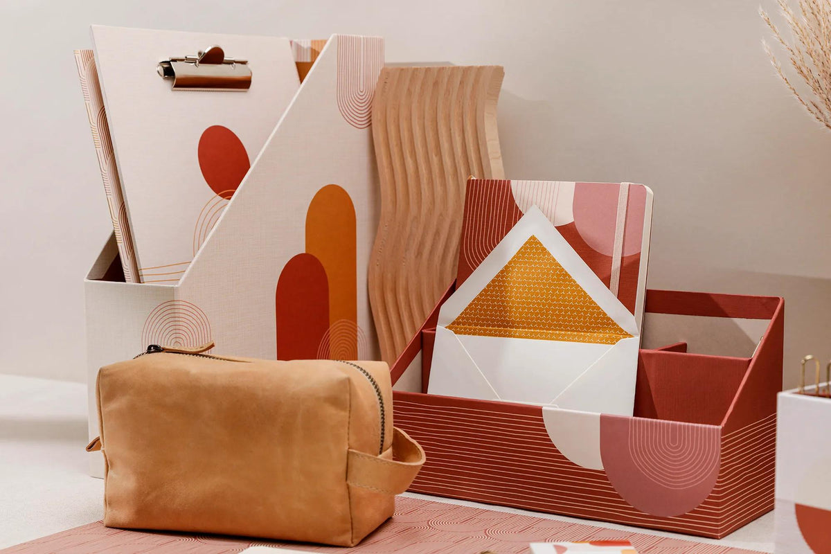 Terracotta, Multi-purpose leather case 18x11x7 cm (in bundle 2)