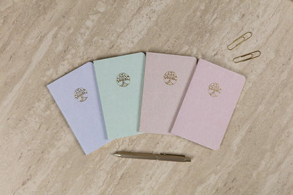Inspire, Carnet cousu fil 9x14cm, 96 pages, uni, ass. - New (lot de 8)