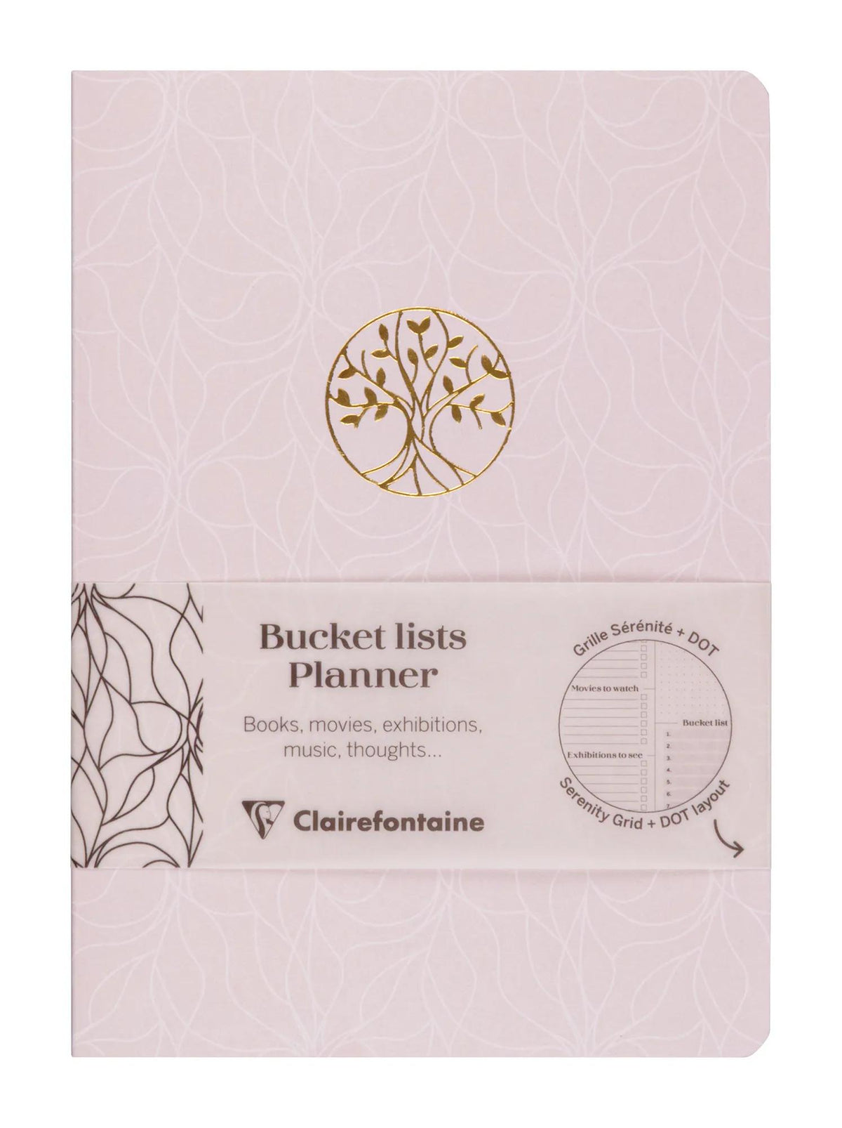 Inspire, Bucket Listenplaner, Sewn Notizbuch A5 14.8x21 cm, 64 Seiten, bedruckt, arsch. - Neu (9er-Pack)