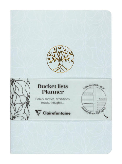 Inspire, Bucket Listenplaner, Sewn Notizbuch A5 14.8x21 cm, 64 Seiten, bedruckt, arsch. - Neu (9er-Pack)