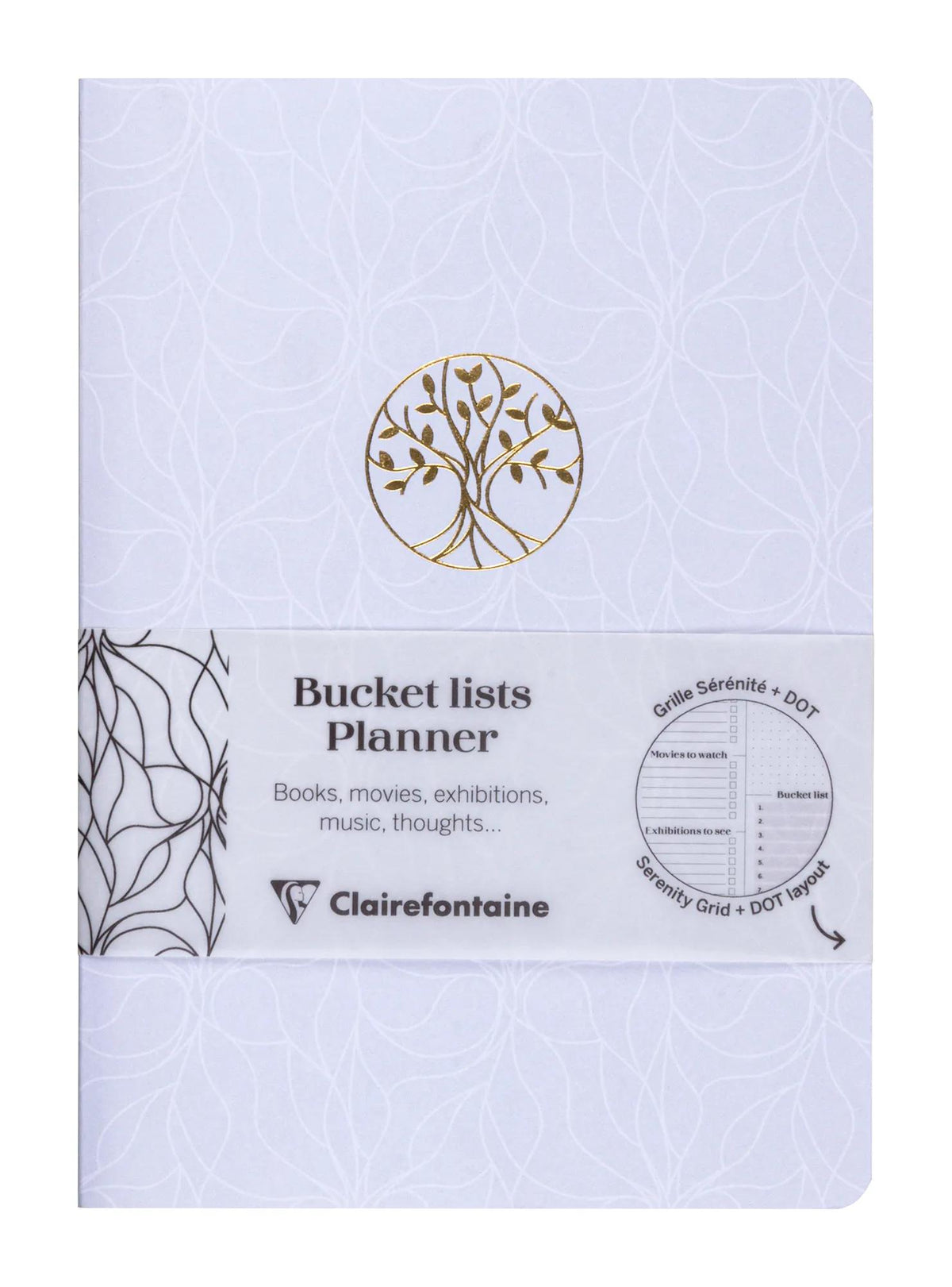 Inspire, Bucket Listenplaner, Sewn Notizbuch A5 14.8x21 cm, 64 Seiten, bedruckt, arsch. - Neu (9er-Pack)