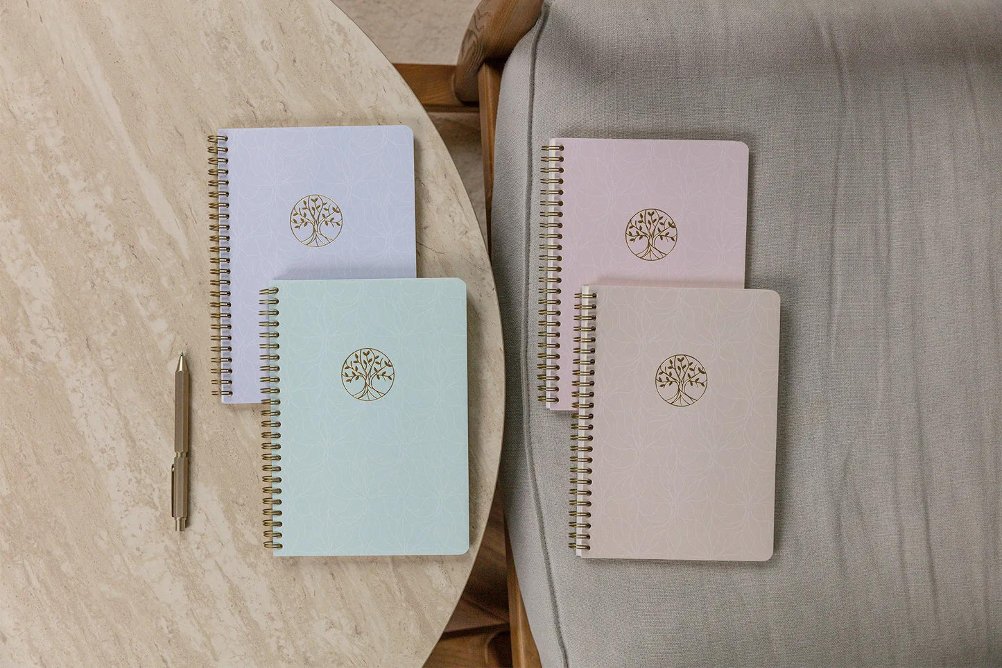 Inspire, Carnet reliure intégrale A5 14,8x21 cm, 148 pages, ligné, ass. - New (Lot x4)