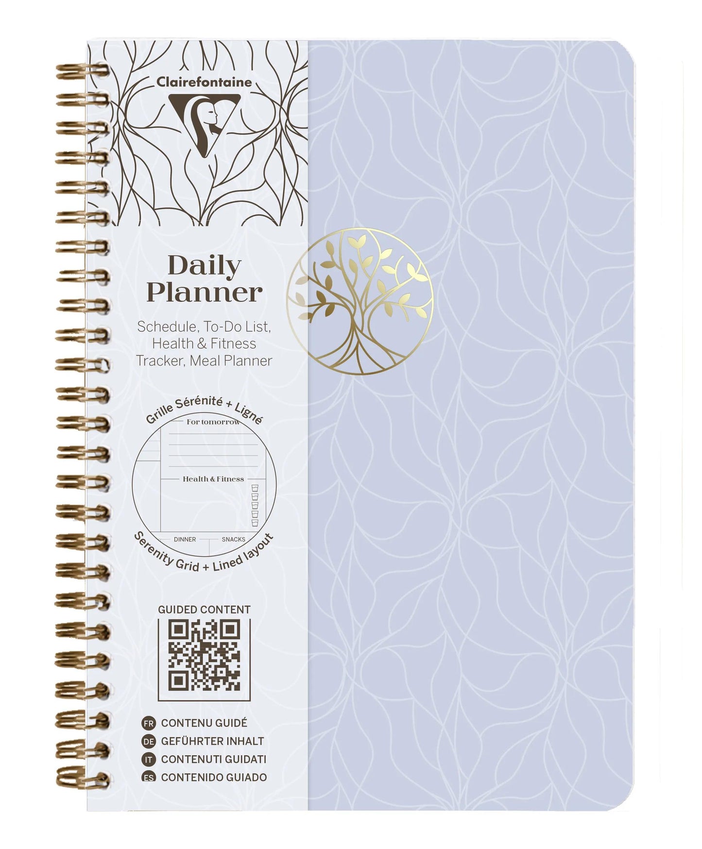Inspire, Daily planner, A5 complete binder 14,8x21 cm, 148 pages, printed, ass. - New (Pack x4)