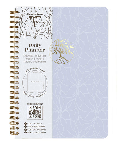 Ispirare, pianificatore giornaliero, A5 legante completo 14,8x21 cm, 148 pagine, stampato, culo. - Nuovo (confezione da 4)