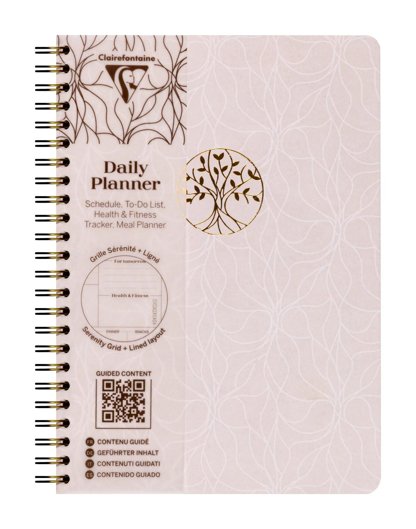 Inspire, Daily planner, A5 complete binder 14,8x21 cm, 148 pages, printed, ass. - New (Pack x4)