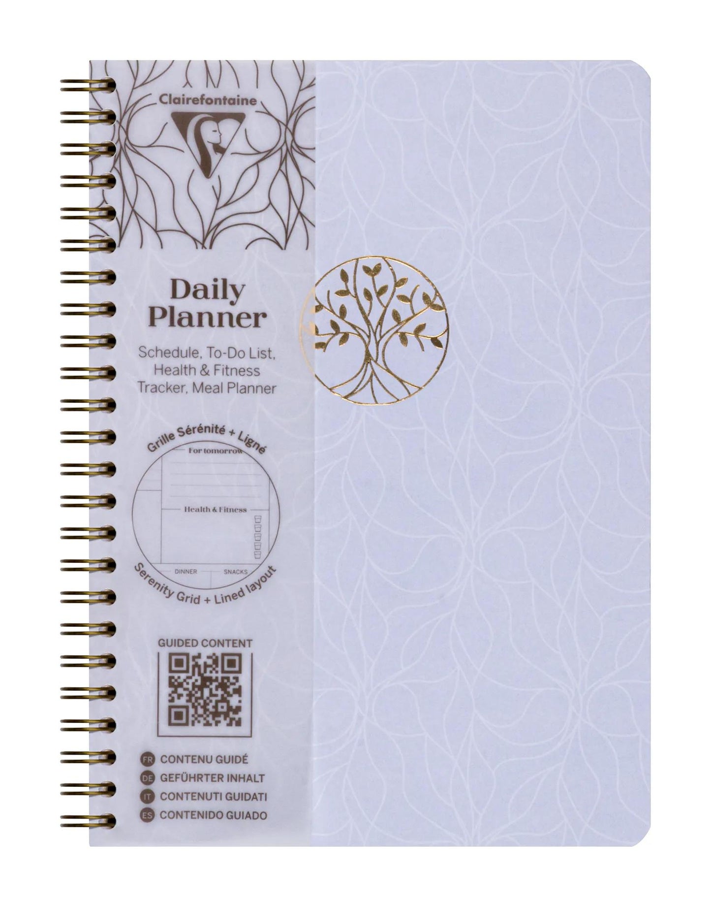 Inspire, Daily planner, A5 complete binder 14,8x21 cm, 148 pages, printed, ass. - New (Pack x4)