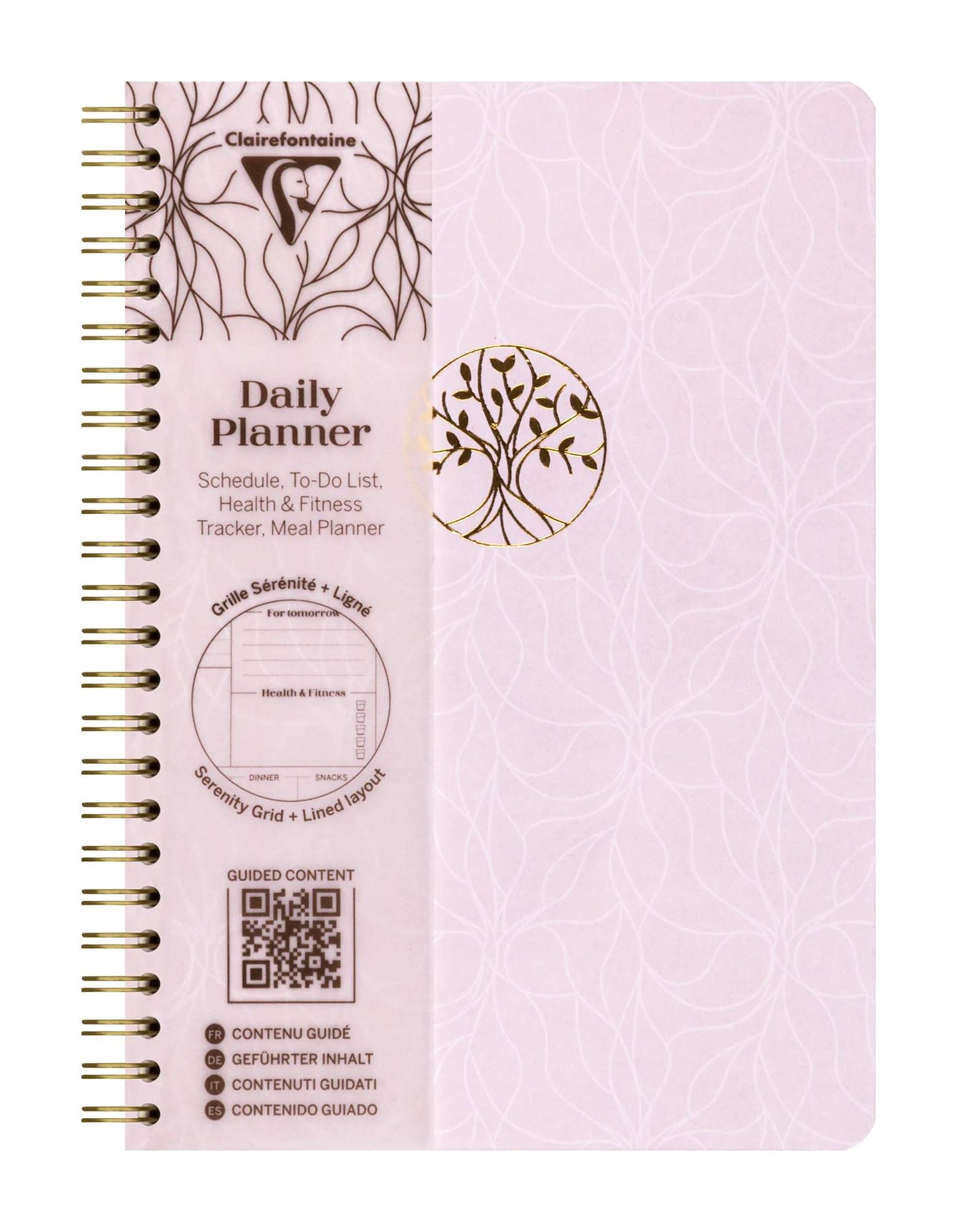 Inspire, Daily planner, A5 complete binder 14,8x21 cm, 148 pages, printed, ass. - New (Pack x4)