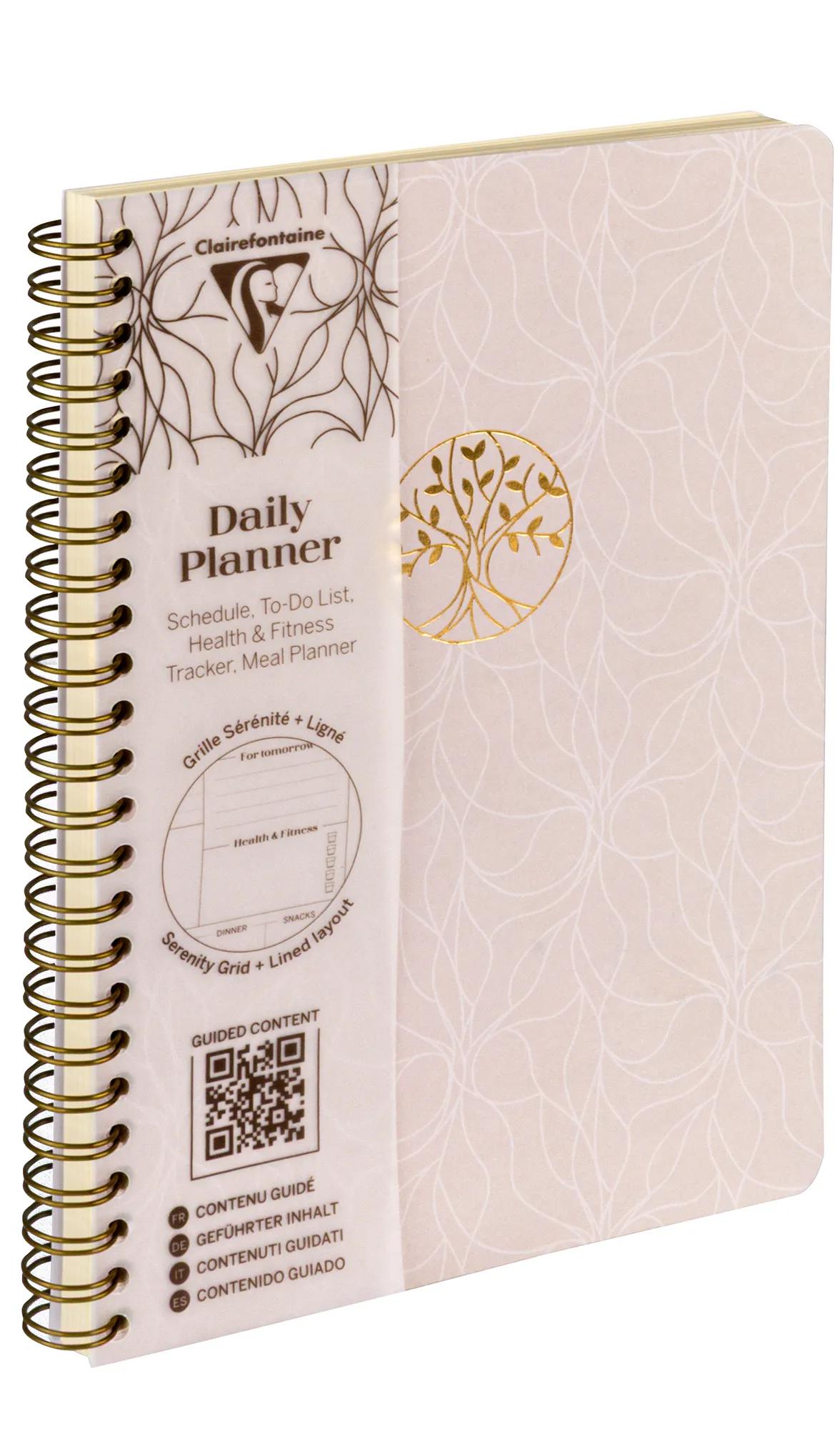 Inspire, Daily planner, A5 complete binder 14,8x21 cm, 148 pages, printed, ass. - New (Pack x4)