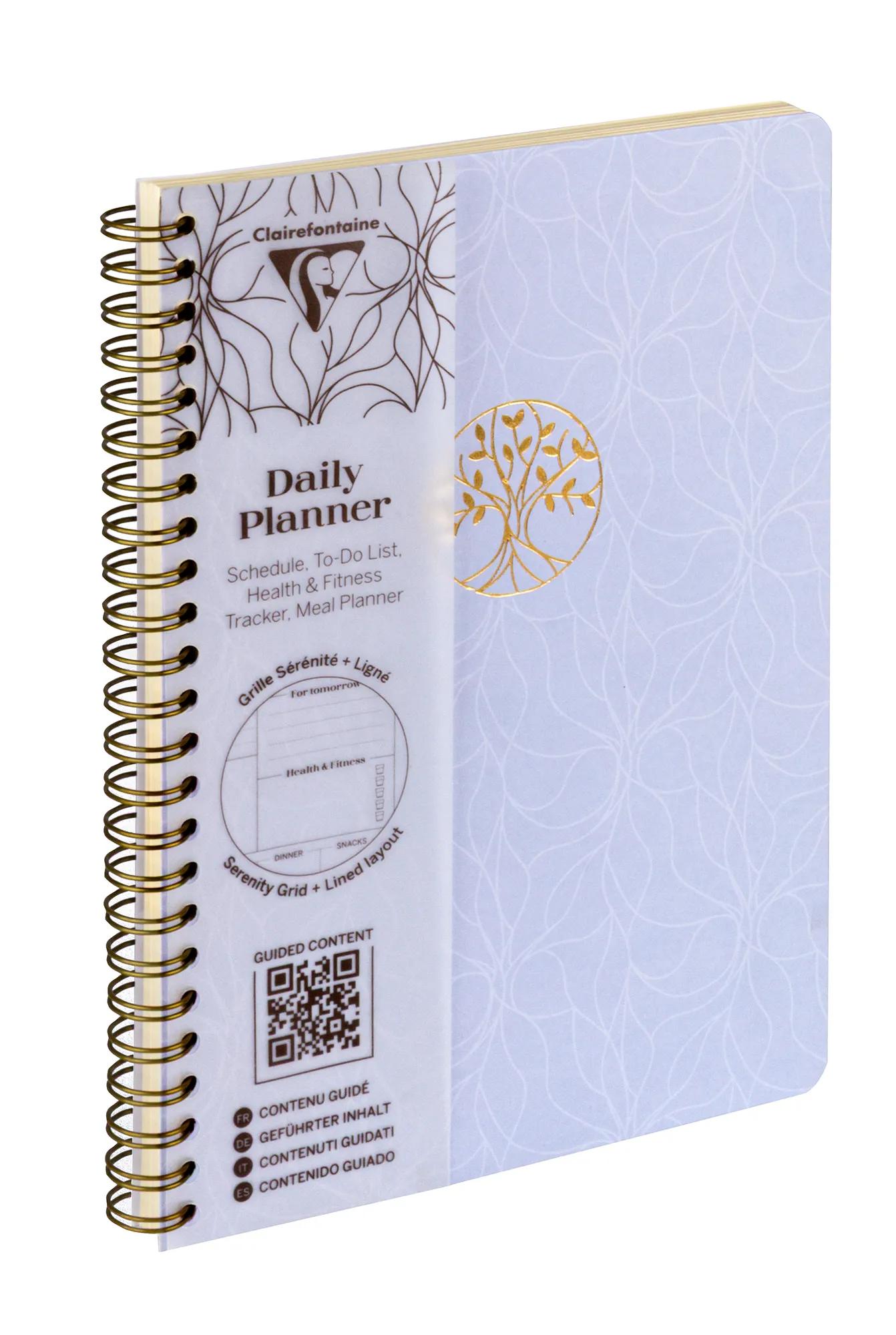 Inspire, Daily planner, A5 complete binder 14,8x21 cm, 148 pages, printed, ass. - New (Pack x4)