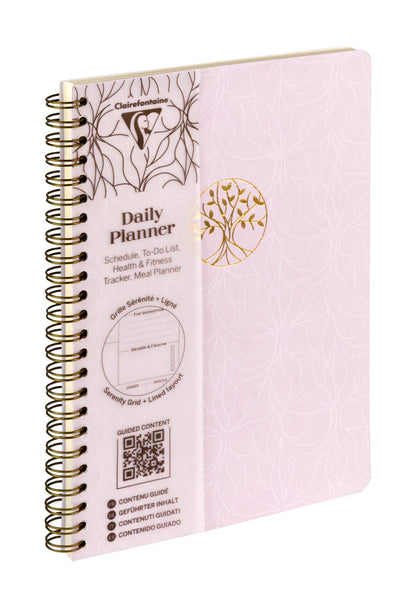 Ispirare, pianificatore giornaliero, A5 legante completo 14,8x21 cm, 148 pagine, stampato, culo. - Nuovo (confezione da 4)