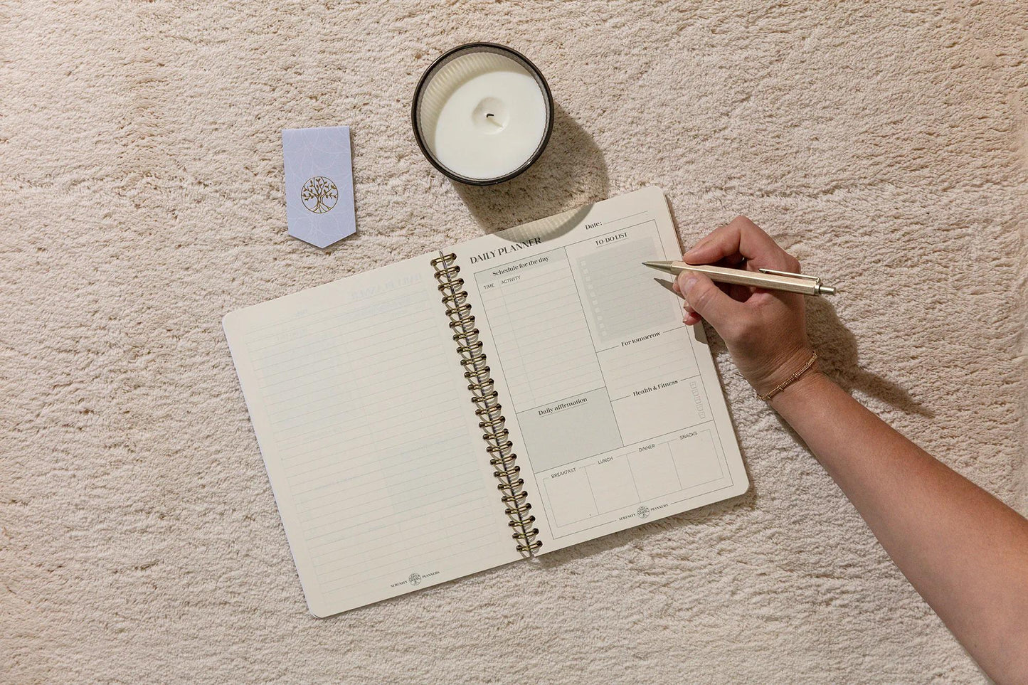 Inspire, Daily planner, A5 complete binder 14,8x21 cm, 148 pages, printed, ass. - New (Pack x4)