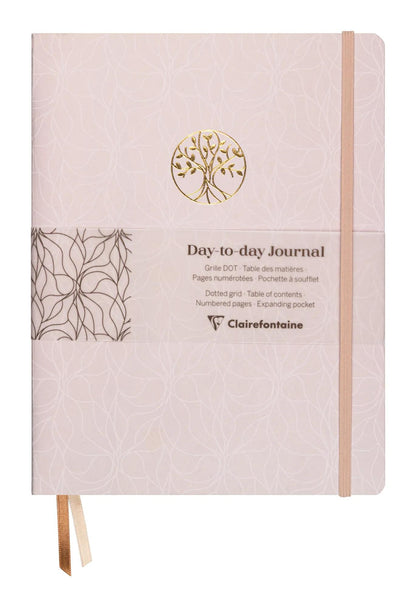Inspire, DaytoDay Journal 19x25 cm, 192 Seiten, Punkt, Bauchtasche auf der Rückseite, Marker, elastischer Verschluss, Arsch. - Neu (4er-Pack)