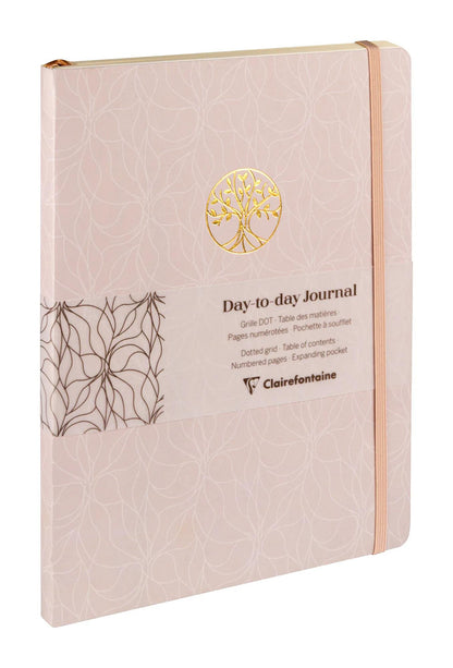 Inspire, DaytoDay Journal 19x25 cm, 192 Seiten, Punkt, Bauchtasche auf der Rückseite, Marker, elastischer Verschluss, Arsch. - Neu (4er-Pack)