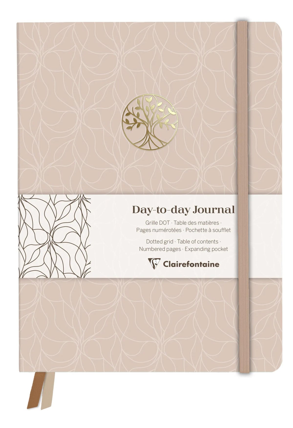 Inspire, DaytoDay Journal 19x25 cm, 192 Seiten, Punkt, Bauchtasche auf der Rückseite, Marker, elastischer Verschluss, Arsch. - Neu (4er-Pack)
