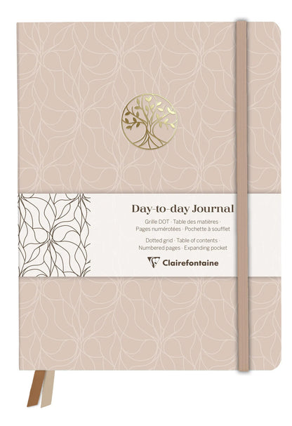 Inspire, DaytoDay Journal 19x25 cm, 192 Seiten, Punkt, Bauchtasche auf der Rückseite, Marker, elastischer Verschluss, Arsch. - Neu (4er-Pack)
