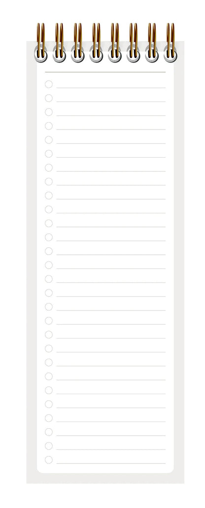 Inspire, List, Block integraler Bindekopf 7.5x21 cm, 80 Blätter, bedruckt, arsch. - Neu (8er-Pack)