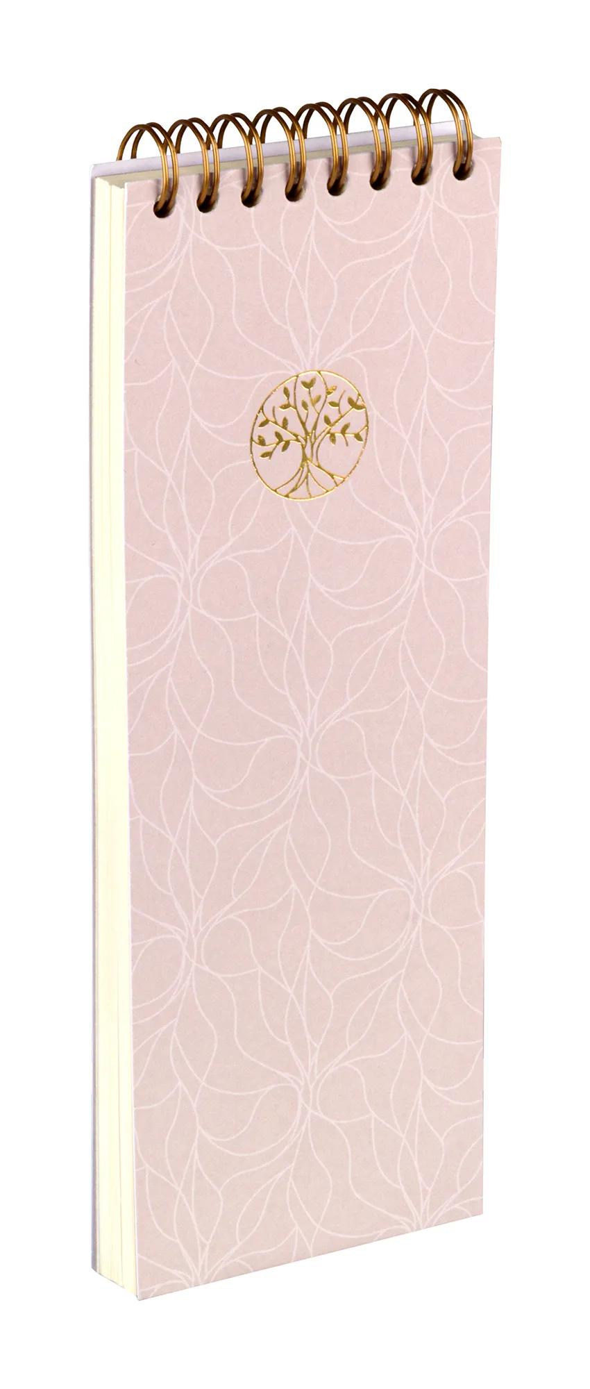 Inspire, List, Block integraler Bindekopf 7.5x21 cm, 80 Blätter, bedruckt, arsch. - Neu (Paket x8)