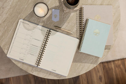 Inspire, Lebensplaner, 19x25 cm kompletter Binder, Leinwandbezug der Marais, 192 Seiten, bedruckt, arsch. - Neu (4er-Pack)