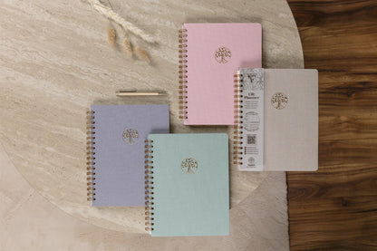 Inspire, Lebensplaner, 19x25 cm kompletter Binder, Leinwandbezug der Marais, 192 Seiten, bedruckt, arsch. - Neu (4er-Pack)