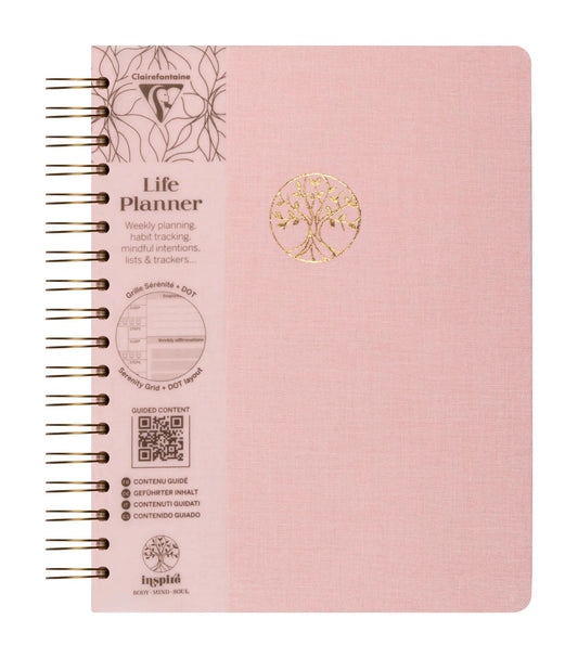 Inspire, Life planner, 19x25 cm complete binder, canvas cover of the Marais, 192 pages, printed, ass. - New